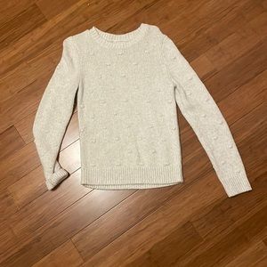 lucky brand crew neck sweater with dots! like new!